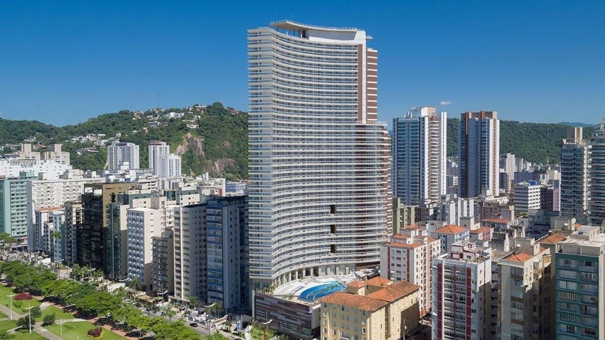 Studio Moderno Em Condominio De Luxo Pe Na Areia Santos  Extérieur photo