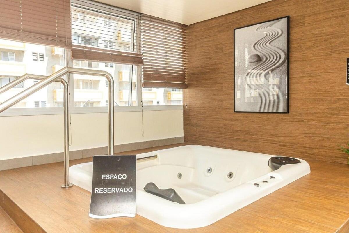 Studio Moderno Em Condominio De Luxo Pe Na Areia Santos  Extérieur photo