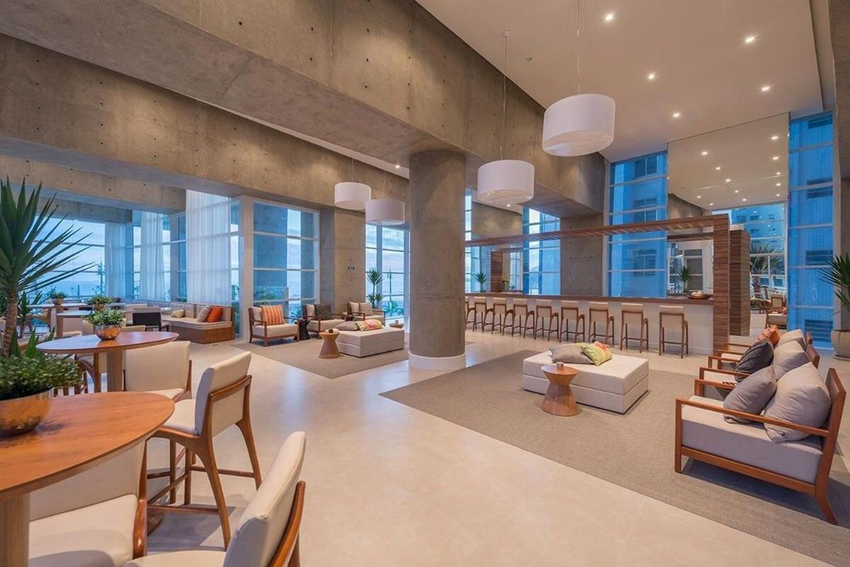 Studio Moderno Em Condominio De Luxo Pe Na Areia Santos  Extérieur photo