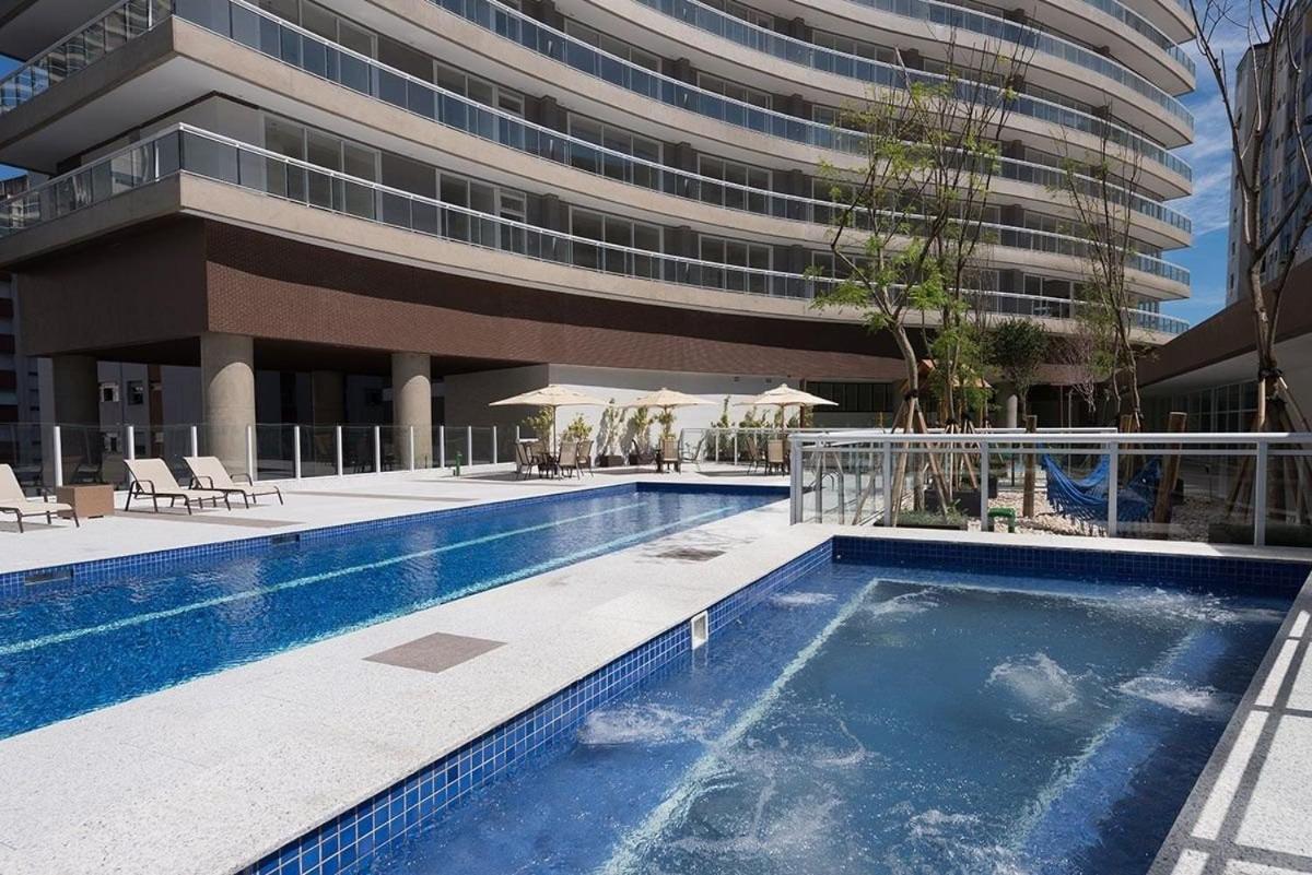 Studio Moderno Em Condominio De Luxo Pe Na Areia Santos  Extérieur photo